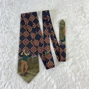 Cypress Hill Collection Necktie Tie Men's Multicolor Geometric Golfing Theme USA